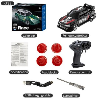 1/64 Mini Drift RC Auto 2,4 GHz 4WD ferngesteuert High Speed Racing Spielzeug