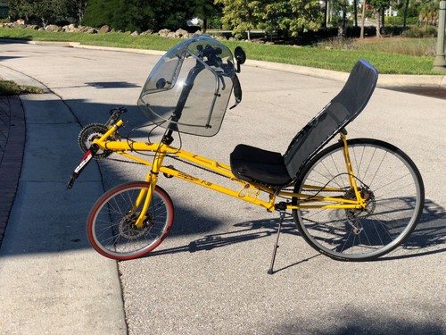 Lightning P-38 Recumbent, XL frame, Zzipper fairing, Excellent ...