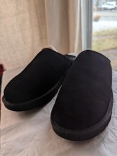 UGG Classic Slip-On Suede Lined Comfort Slippers Black Men's Size 11
