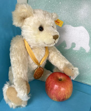 Sweet Vintage STEIFF Blonde Stuffed Bear 12" Toy Millennium Button in Ear Great