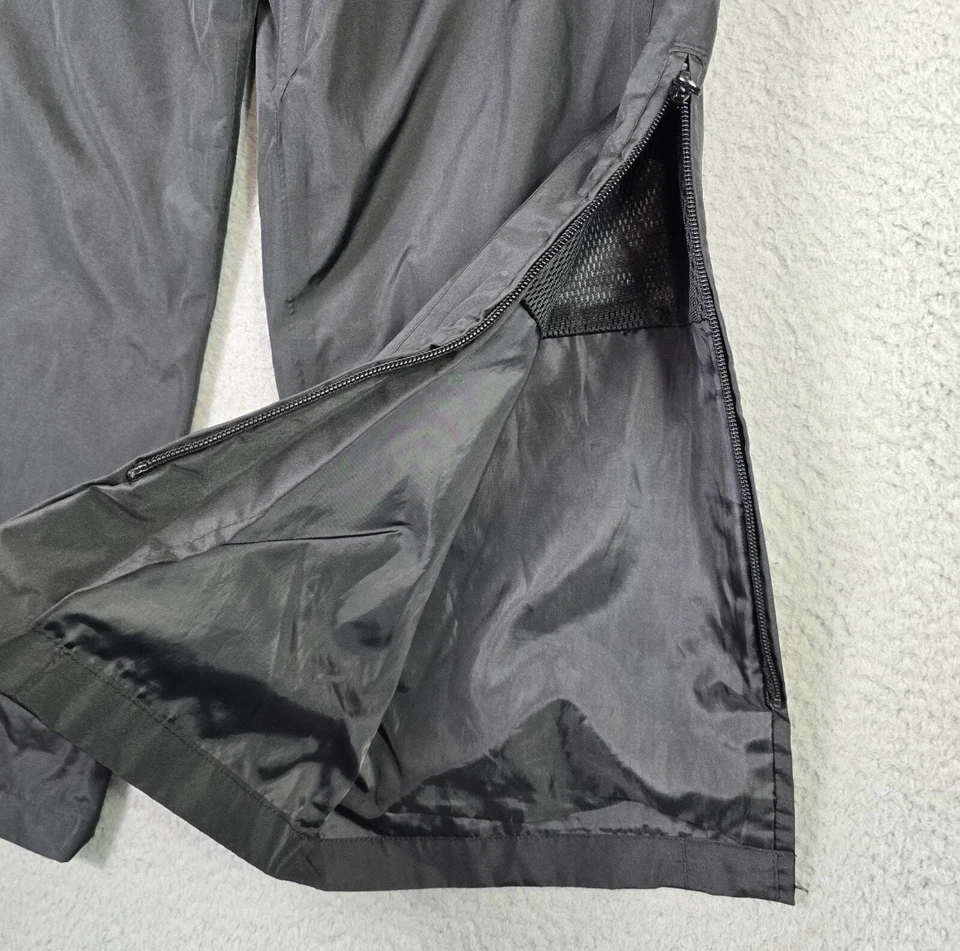 Pantalones de calentamiento pesados negros grandes para hombre Warrior Hockey Coaches Foto 3 de 4