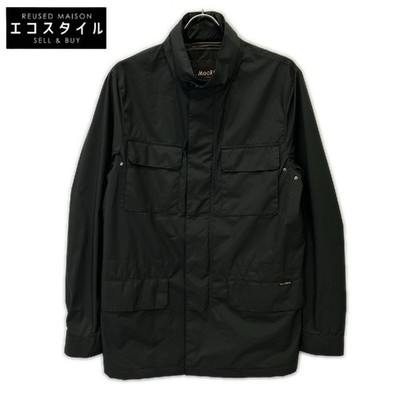 Size M MOORER Sarnico-STP Khaki Stand Collar Field Jacket 48