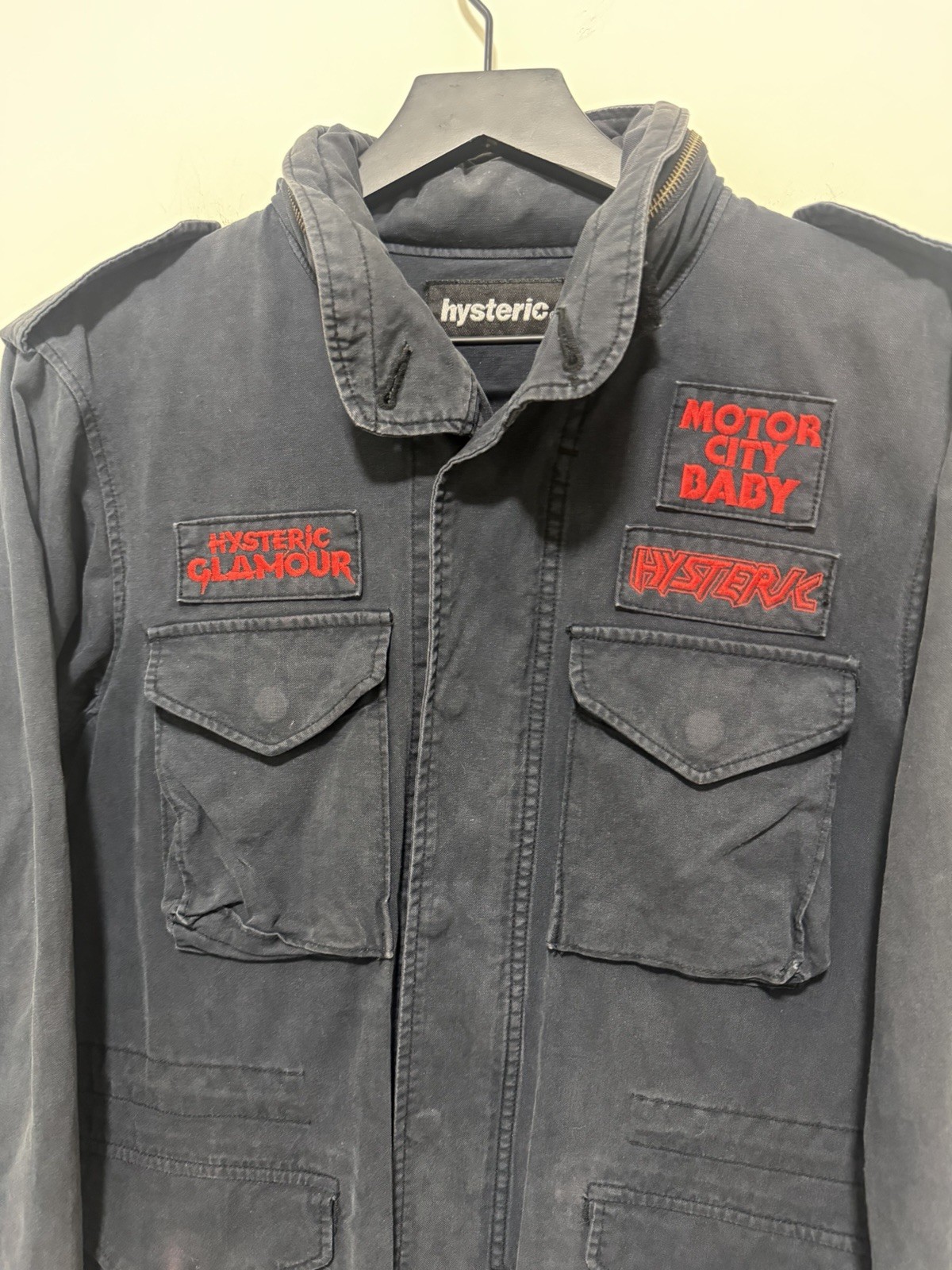 90s Hysteric Glamour M65 Men's Black Military Jacket - Gem