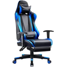 GTRACING Gaming Chair with Footrest Ergonomic Computer Game Desk Chair Reclin...
