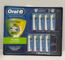 Oral-B FlossAction Electric Toothbrush Replacement Brush Heads Refills, 8 Count