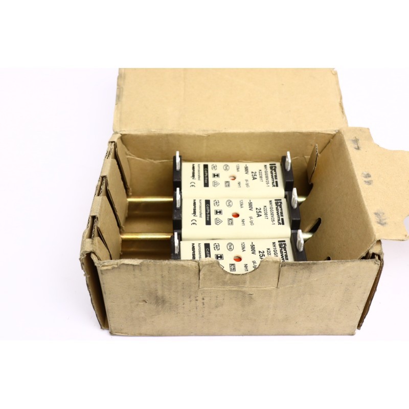 3Pcs Mersen Fuse Link NH1GG50V25-1 500V (B398)