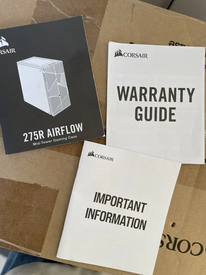 Corsair 275R Airflow Mid-Tower Gaming Case White Tempered Glass Airflow With Box - Image 4 of 4