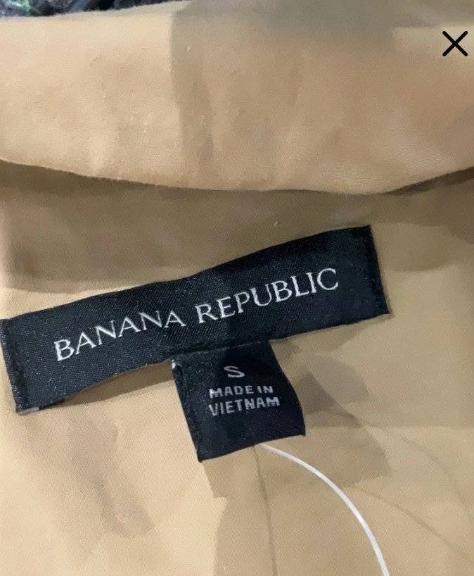 Banana Republic Long Wrap Silhouette Dress Tan - Small Foto 3 de 4