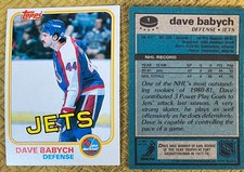 Dave Babych Rookie Card 1981-82 Topps #1 - Winnipeg Jets [Near Mint]. rookie card picture