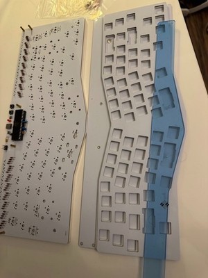 Basketweave-S Ergo 65% Kit   Pre-Soldered Alice-Like DIY Keyboard PCB USB-C