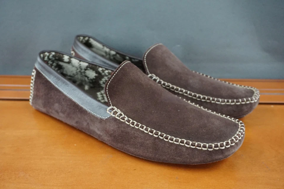 Туфли мужские Cole Haan размер 10 коричневые замшевые мокасины тапочки мокасины для помещений - Изображение 3 из 4