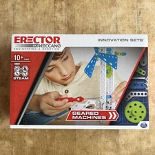 Meccano Erector Geared Machines STEAM Building Kit 188 pcs Engineering Robotics