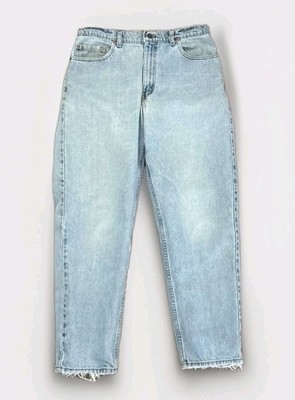 Vtg Made In USA 1990s Levis 560 Loose Fit Tapered Light Blue Jeans Men 34x30 