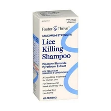 Maximum Strength Lice Killing Shampoo 4 Oz By Foster And Thrive