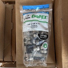 SharkBite EvoPEX Corrosion Resistant PEX Reducing Tee 3/4x3/4x1/2 3 Pack
