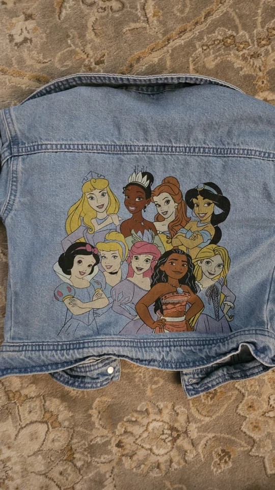 Disney Princess Be Kind Jean Denim Jacket Girls 3t - Image 2 of 4