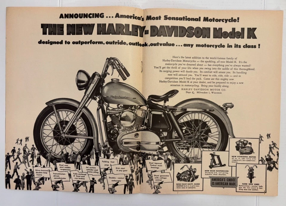 Rare Cycle Magazine June 1952 Indian vs Thunderbird, Triumph Road Test – VG/VG+ - Image 4 of 4