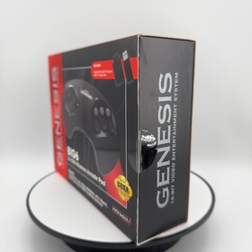 Retro-Bit Official Sega Genesis BIG6 Wireless Controller 6-Button Arcade Pad