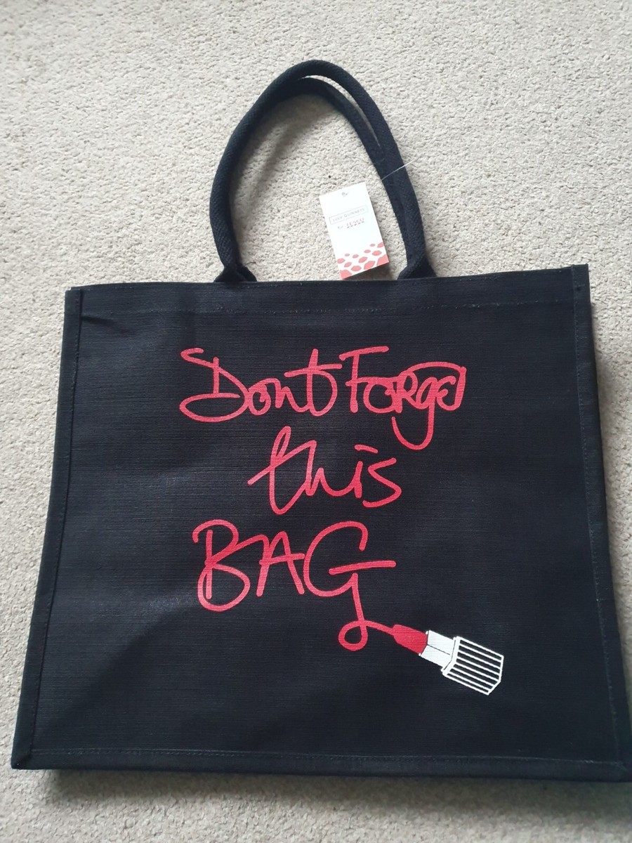 LIPSTICK DON'T FORGET THIS BAG reusable JUCO shopping bag LULU