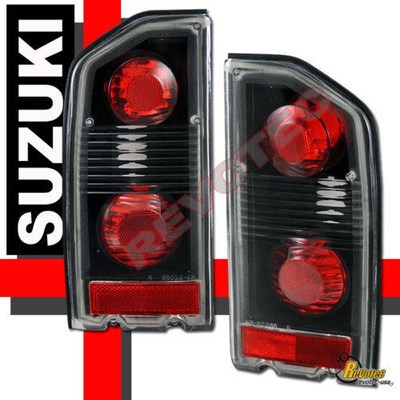 88-98 Suzuki Sidekick Black Tail Lights Lamps 1 Pair 89 92 93 94 88-98 Suzuki Sidekick Black Tail Lights Lamps 1 Pair 89 92 93 94