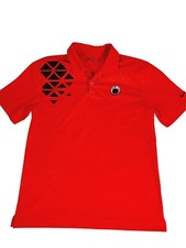 Nike Shirt Golf Boys Size XL 18-20 Tiger Polo Dri-Fit Stretch Wicking Red Collar