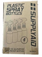 SupplyAid 32 Oz. Chemical Resistant Heavy Duty  Leak Proof Spray Bottles  4-Pack