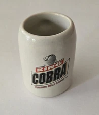 Vintage Budweiser King Cobra Premium Malt Liquor Mini Ceramic Stein Mug Shot
