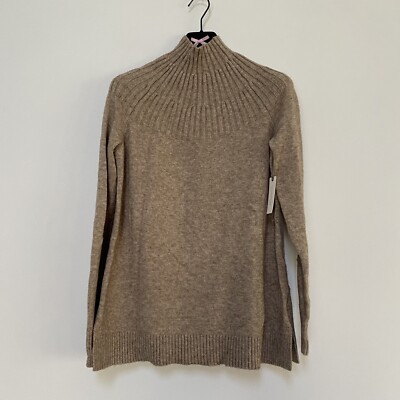 Anthropologie Cozy Turtleneck Sweater Beige XS NWT