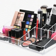 GlamGuard 9-Slot Acrylic Vanity & Jewelry Organizer