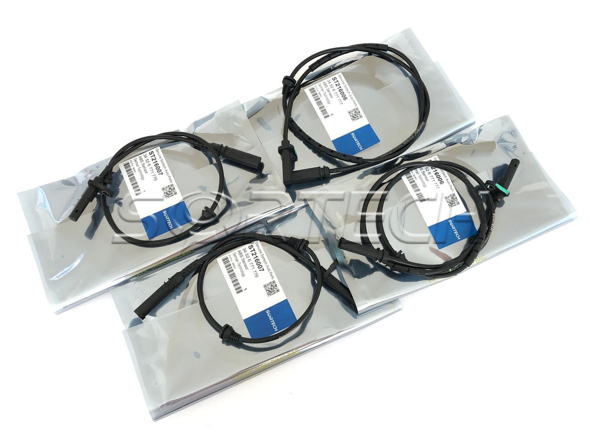 4pcs Front and Rear L&R RABS Speed Sensor for BMW 34526771776