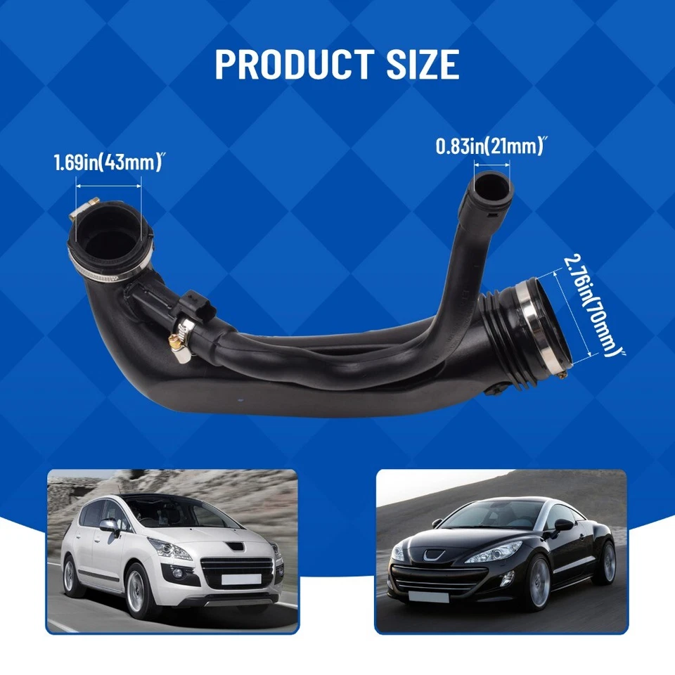 Turbo Ladeluftschlauch für Citroën C4 C5 III DS3 DS4 DS5 Peugeot 207 308 508 1.6 - Bild 4 von 4