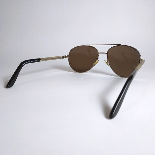 CHOPARD © Lunettes de achats soleil SCH763S. Plaqué or 23 carats. LENTILLES MONOGRAMME. Fabriqué en Italie