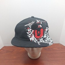 Disney Parks Gangster Angry Mickey Mouse Youth Fitted Hat Cap
