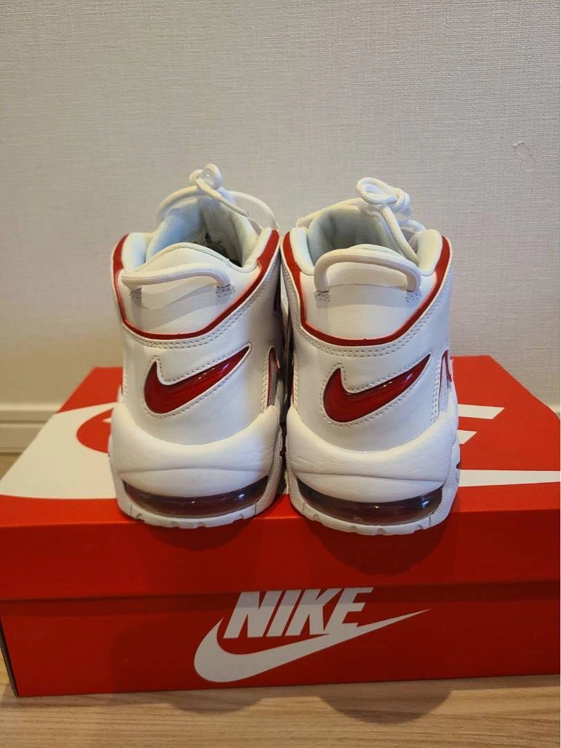 Nike Air More Uptempo White Bir City Red Outline 28cm | eBay