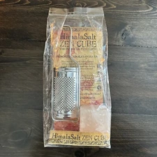 Himalayan Salt HimalaSalt Zen Cube & Stainless Grater Gift Set 14 ounce