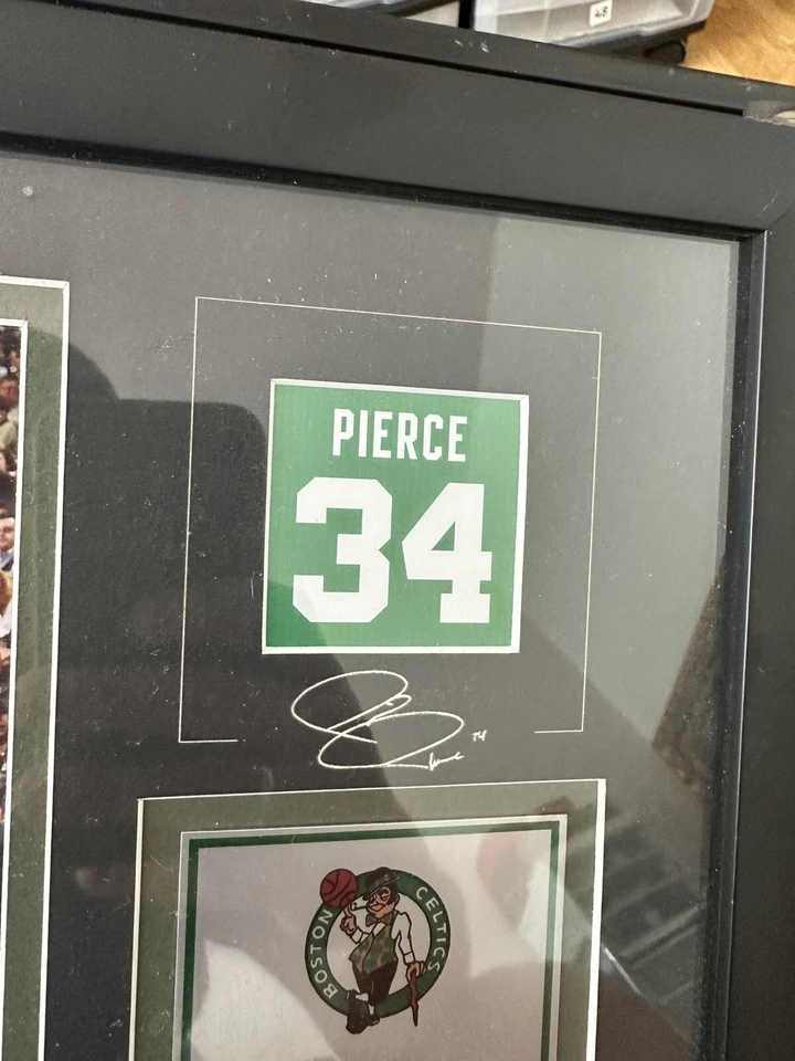 FOTO/AUTO a bordo PAUL PIERCE Boston enmarcado 10x12 con licencia limitada 5 de 500 Foto 2 de 4