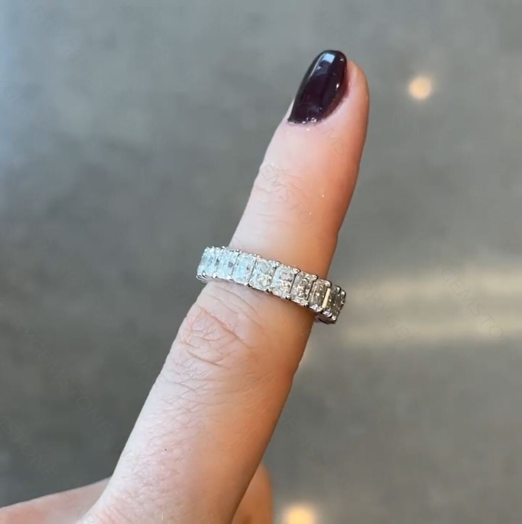 2ct Moissanite Engagement Rings For Women Round Cut D Color VVS1 Moissanite Diamond Rings With