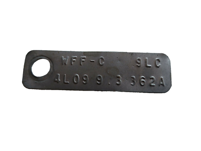 パーツ TAG Ford 9 3/8 4L09 Traction Lock Posi Rear End ID Tag | eBay