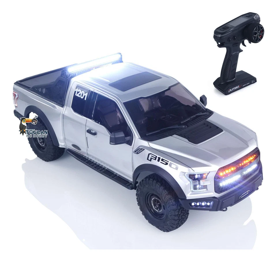 2Speed 1:8 Scale RC Pickup Truck Electric Crawler Car F150 2.4G Off Road Vehicle - Image 2 of 4