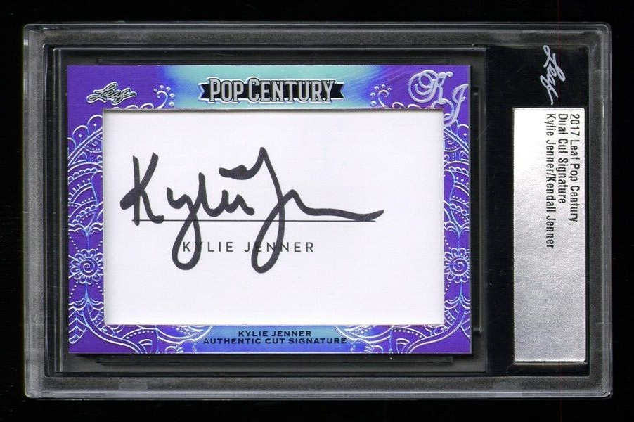 【fanatics】K. NUEPPEL 7 直筆サインジャージー 2017 LEAF POP CENTURY DUAL CUT SIGNATURES KYLIE & KENDALL JENNER