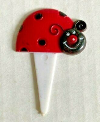 Bakery Crafts Plastic Cupcake Favors Toppers New Lot of 6 ''Lady Bug Picks'' #3