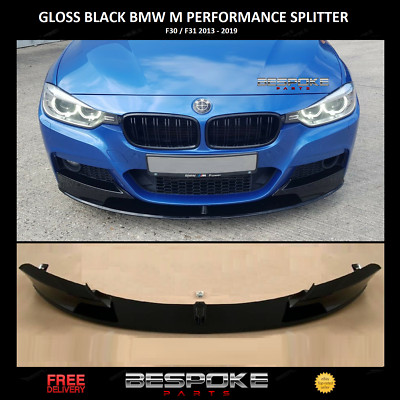BMW 3ER LIPPENGLANZ SCHWARZ VORNE SPALTER DIFFUSOR F30 F31 SEITENROCK M SPORT