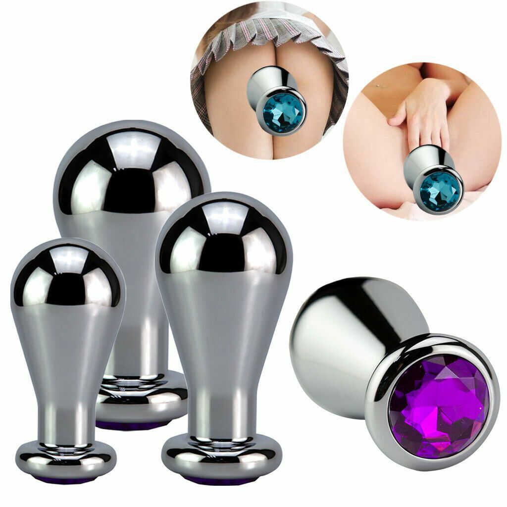 Funny Adult Romance Cosplay Metal Anal-Butt Plug Funny Toy Games LOT