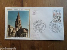 FRANCE 1977, FDC 1° JOUR, TOURISTIQUE, COLLEGIALE DU DORAT, TP 1937, VF TOURIST