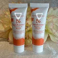 Lot of 2 Bumble Bb. Hairdresser's Invisible Oil Hair MASK 30 ml Ea = 2oz FreeSh
