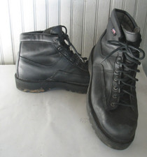 Danner BLACKHAWK II Botas de Cuero Negro Talla 10 EE. UU. 6" Patrulla $410 Venta al por menor