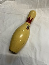 Vintage Bowling Pin - ABC Score King - Red Crown Pin