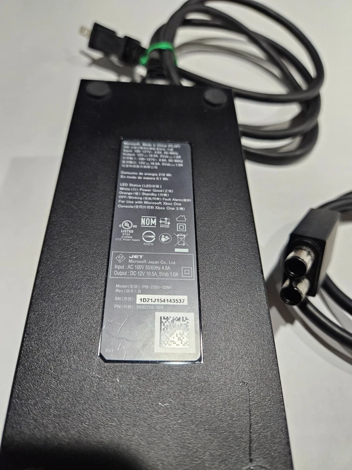 Microsoft Xbox 360 AC Power Supply Adapter Charger - Image 2 of 4