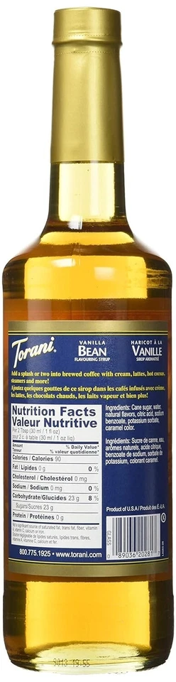 Torani ванильный бобовый сироп (750 мл), G-ванильные бобы - Изображение 2 из 4