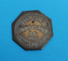 LAMBERT MONTANA YELLOWSTONE MERCANTILE CO 25c MERCHANT TRADE TOKEN MT MONT.